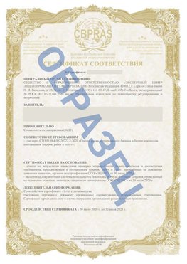 Образец Сертификат СТО 01.064.00220722.2-2020 Пушкино Сертификат СТО 01.064.00220722.2-2020 